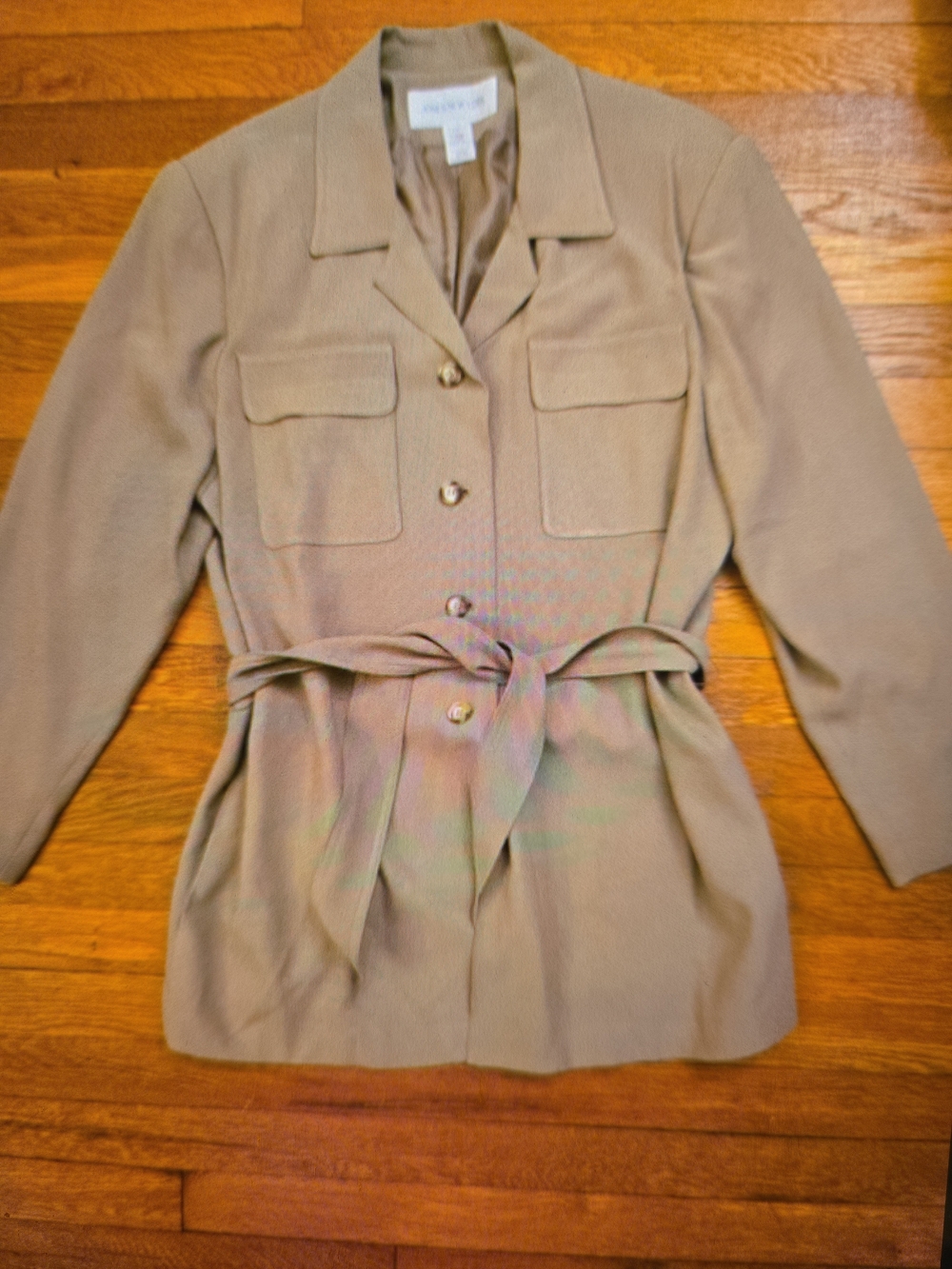 Jones New York Vintage Beige Blazer Jacket